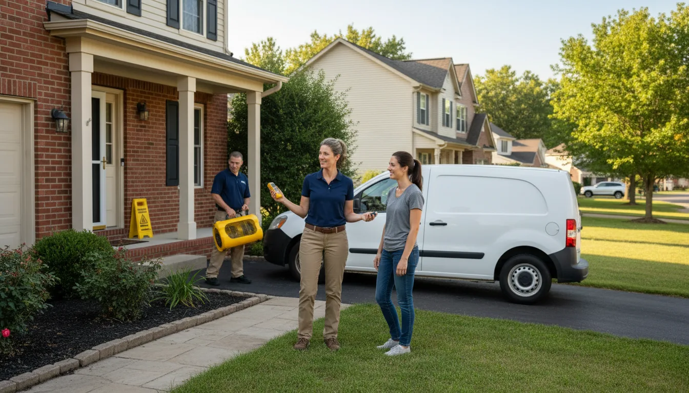 Water restoration image for Dehumidification And Cleanup Services in Vulcan, MO